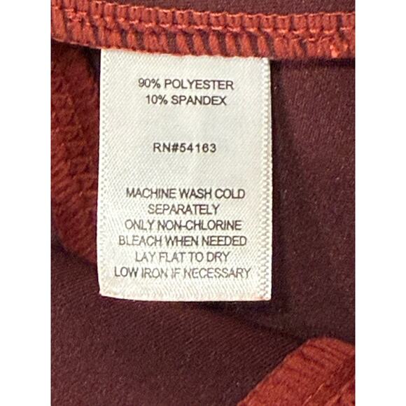 Andrew Marc New York Women’s Large Faux Suede Seamed Pencil Stretch Skirt Rust - Picture 9 of 10